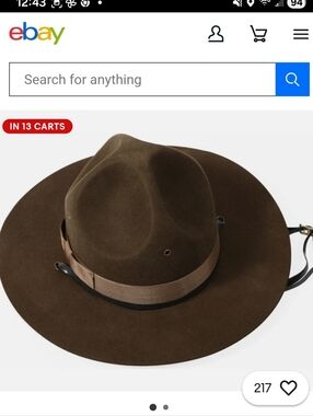 Beaver Brand Drill Sergeant/Ranger/Mountie Hat - Brown